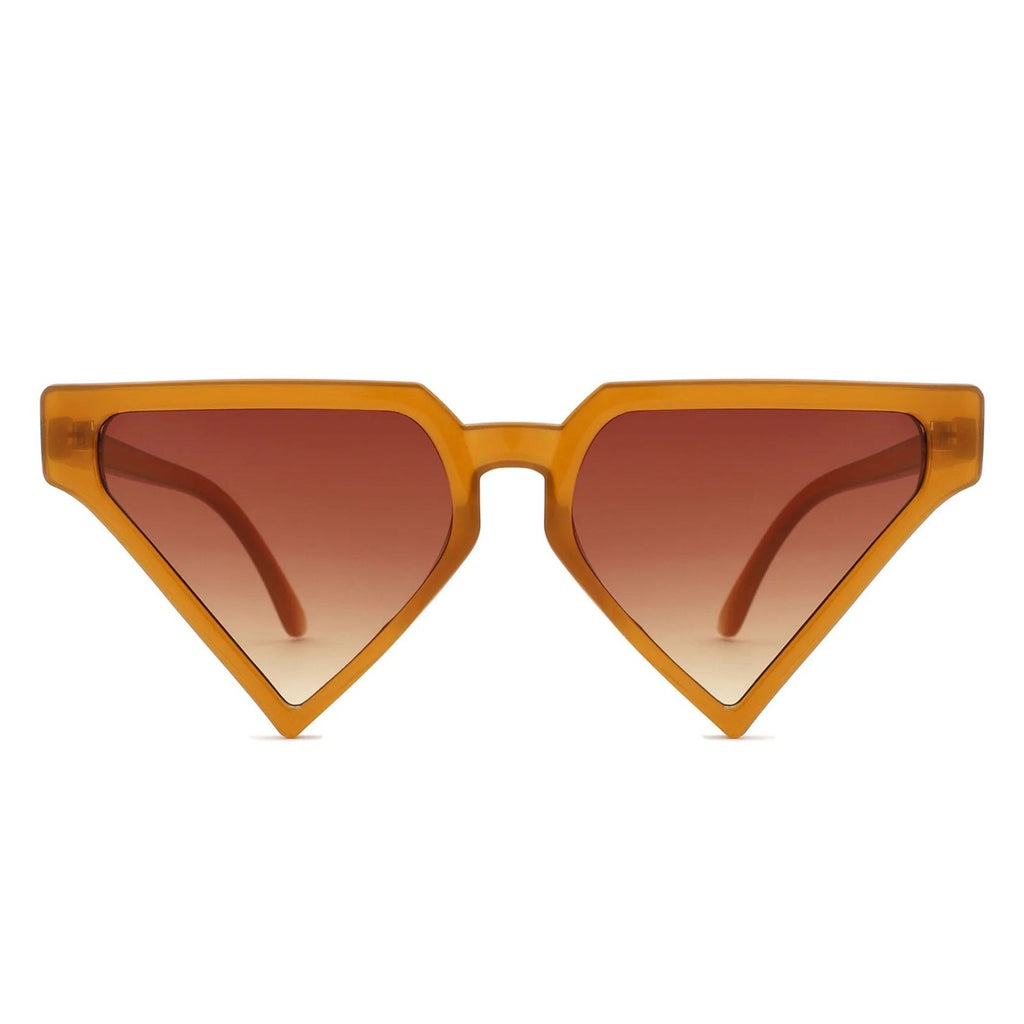Sunglasses Brown Triangle Pointed for Women